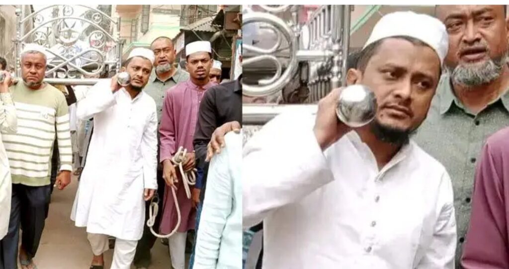 প্যারোলে মুক্তি পেয়ে বাবার জানাজায় যুবলীগ নেতা