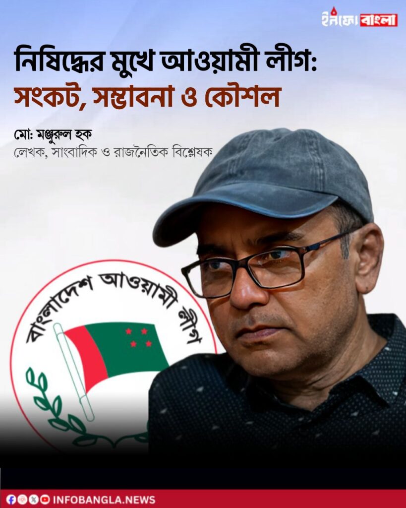 নিষিদ্ধের মুখে আওয়ামী লীগ: সংকট, সম্ভাবনা ও কৌশল