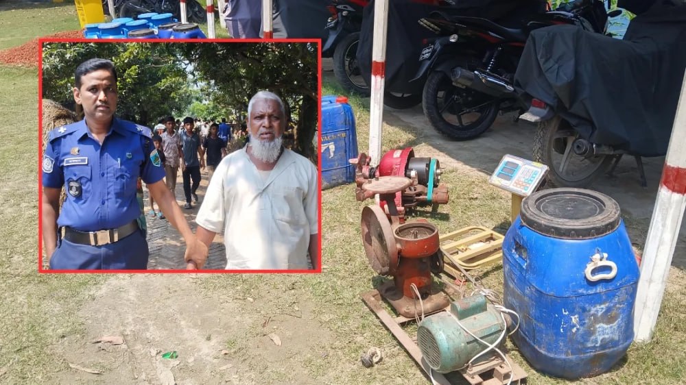 নিজের বাড়িতে বিষাক্ত জেলি দিয়ে ভেজাল ‘গরুর দুধ’ তৈরি করেন কৃষক দল নেতা