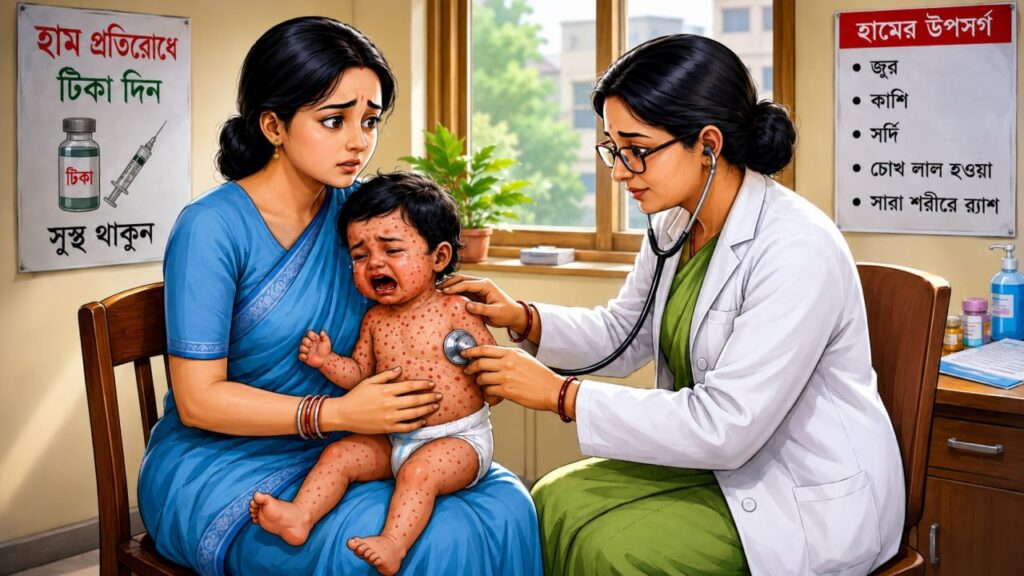 হামে আরও ৫ শিশুর মৃত্যু, নতুন আক্রান্ত ১০২৫