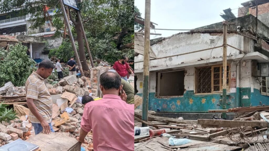 মধ্যরাতে টিকাদান কেন্দ্রে হামলা, গুঁড়িয়ে দেওয়া হলো ভবন