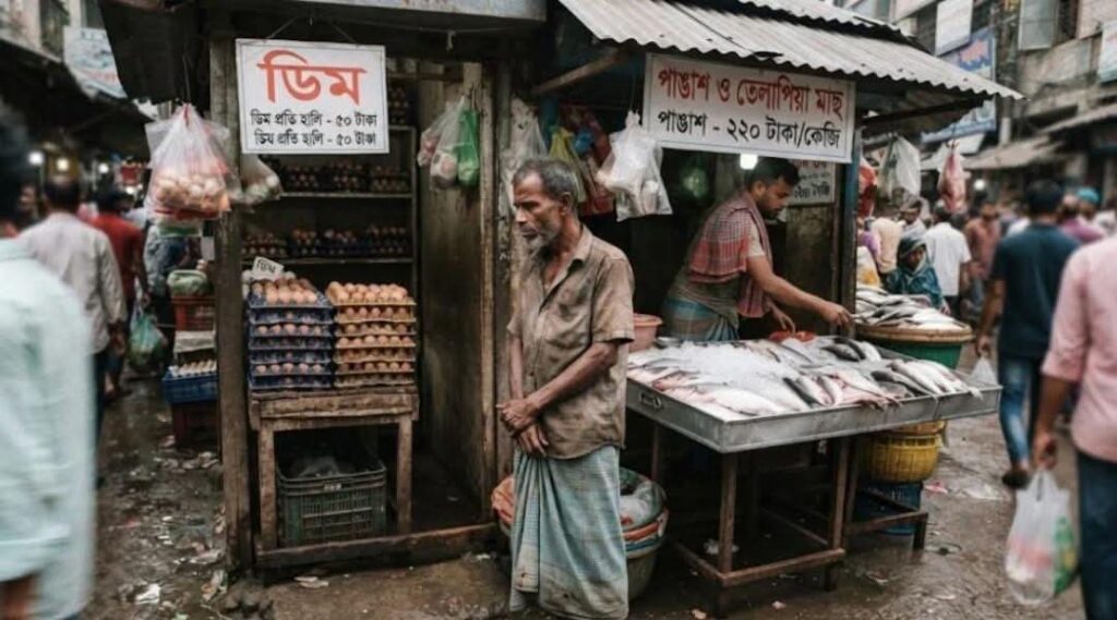 দামের আগুনে পোড়ছে দরিদ্রের থালা: ডিম-মাছ এখন নিম্নবিত্তের জন্য বিলাসিতা